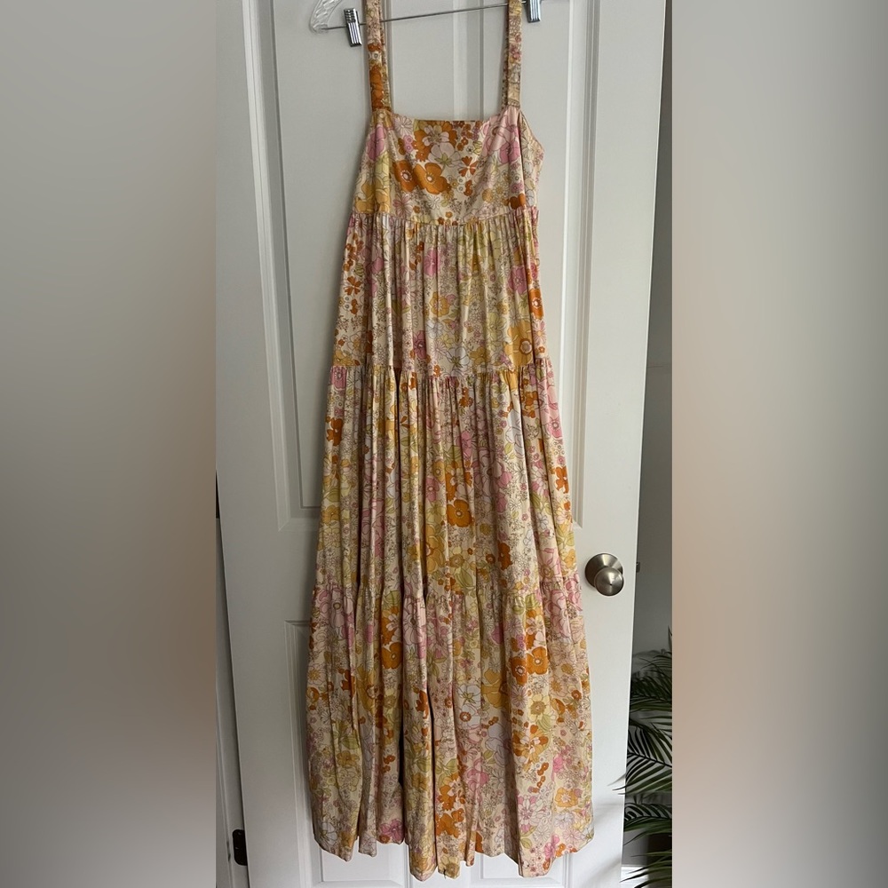 XS Free People Park Slope Dress, Light Combo